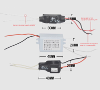 Led โคมไฟแรงดันไฟฟ้าต่ำพร้อมกล่องไฟโฆษณาหม้อแปลงไฟ220V ถึง12V ขนาดเล็กสวิตช์จ่ายไฟสลับบางเฉียบโดยเฉพาะ