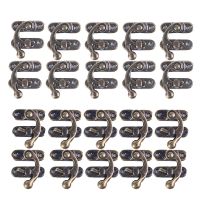 【hot】 10PCS Metal Hardware Leather Latch Clasps Lock Padlock Hasp With Screws