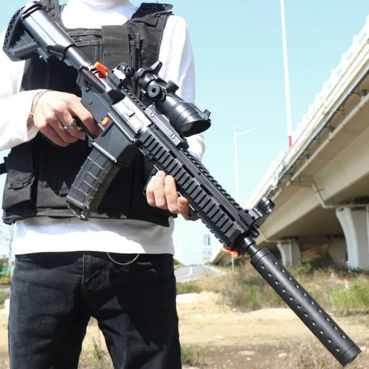 Electric burst M416 children's toys, chickens, full set of equipment