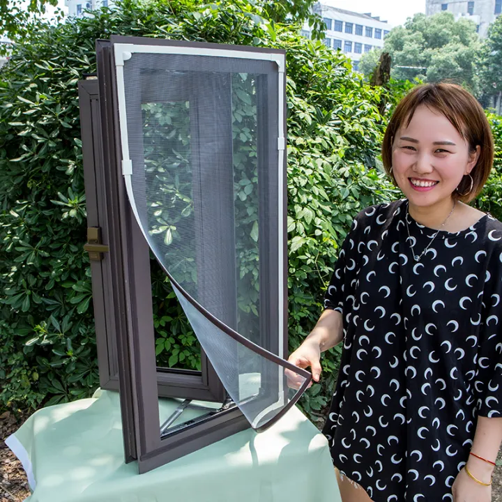 Antimosquito window screen invisible selfadhesive DIY screen