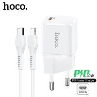 Hoco USB-C PD20W อะแดปเตอร์ชาร์จสำหรับเร็ว12 Pro Max 12Mini EU เสียบ20W โทรศัพท์ R สำหรับ11 Pro MAX Max Wall R