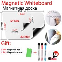A3+A4 Magnetic WhiteBoard Refrigerator Magnets Plan Dry Erase Calendar Kitchen Menu Weekly Planner Message Board Note Books Pads