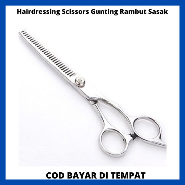 Gunting Rambut Sasak Full Stainless Steel Smith Chu Hairdressing Scissors Gunting Sasak Potong 