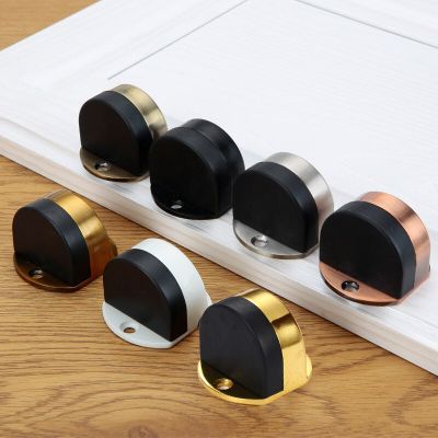 New Stainless Steel Turtle Top Perforated Free Door Touching Bedroom Bathroom Invisible Suction Anti-collision Rubber Stopper Door Hardware Locks