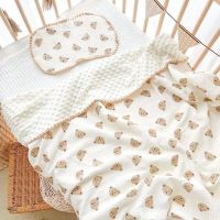 สี่ฤดูเครปผ้าห่มถั่วผ้าห่มผ้าฝ้ายผ้ากอซผ้าห่มเด็กแรกเกิดนุ่มผ้าห่มเด็กอนุบาลพักกลางวัน