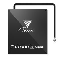 Tevoup 3D Printer Heatbed Kit for Tornado Silicon Heated Bed 300*300mm 110V/220V with Black Glass Build Surface 3D Printer Parts  Power Points  Switch