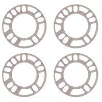 4 Pcs 5Mm Car Wheel Spacer Shims แผ่น Universal สำหรับ5X100 5X108 5X112 5X114.3อลูมิเนียม135/75มม.