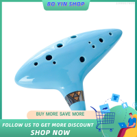 เครื่องดนตรีพกพา Alto C Ocarina 12รูพร้อมถุงป้องกัน