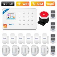 KERUI W181 WIFI GSM Home Security Tuya Smart Alarm System APP Control Wireless Door Sensor PIR Motion Detector Burglar Alarm Kit