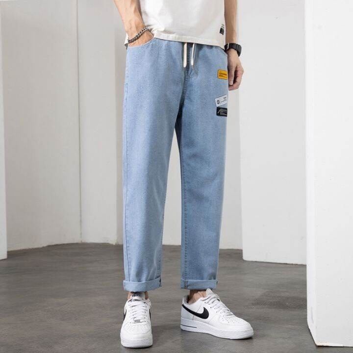 ready-elas-waist-je-mens-brand-summer-th-loose-pencil-ps-high-street-casl-mat-light-blue-ps-men