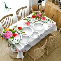 ❂ Kitchen Tablecloth Table Runner - Fashion 3d Floral Pattern Tablecloth Dust/fouling - Aliexpress