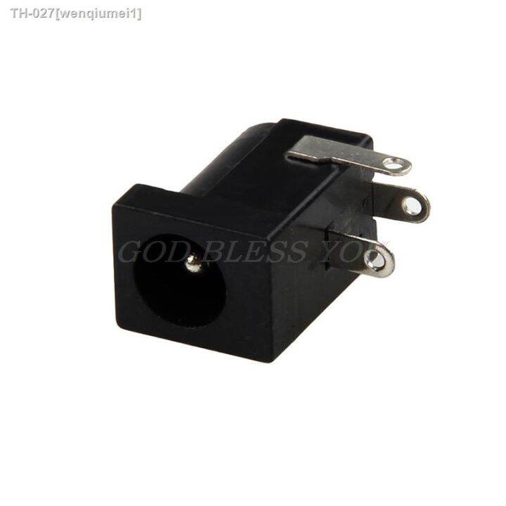 10pcs-pcb-mount-5-5-x-2-1-mm-female-dc-power-jack-plug-socket-connector-black-drop-shipping