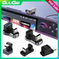 GUUGEI 140W Type C/ USB ตัวเมียไปเป็น Type C ตัวผู้ USB ตัวเชื่อมอะแดปเตอร์อะแดปเตอร์ต่อตัวผู้ USB เป็น Type C รูปตัว U สำหรับ ASUS ดาดฟ้าอบไอน้ำ ROG Ally