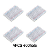 4ชิ้น400ผูก Points Solderless 8.5ซม. X 5.5ซม. PCB Breadboard Mini โพรโทบอร์ดสำหรับใช้ทดลองสากลแผ่นตัดขนมปัง DIY