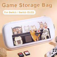 Cat Cafe Storage Bag Switcholed Portable EVA Waterproof Case NS Console Hard Cover For Nintendo Switch Accessories