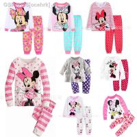 LEX♧♈Ocehrk Minnie Pijamas Define Impressão Dos Desenhos Animados Roupa Miúdos Do Bebê Criana Roupas Menina