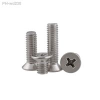 M2M2.5 M3 M4 M5 M6 M8 A2-70 304 Stainless steel GB819 Cross Phillips Flat Countersunk Head Screw Bolts Length 3-100mm