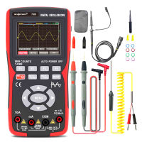 Lepmerk มัลติมิเตอร์ออสซิลโลสโคปมัลติมิเตอร์แบบดิจิทัล LCD มือถือ &amp; Oscillometer 2-In-1เครื่องวัดขอบเขตหน่วยวัดสากล9999นับ10MHz 48msa/s ช่องสัญญาณเดียววัดแรงดัน Ac/dc และความต้านทางกระแสไฟความถี่การเก็บประจุไฟฟ้า