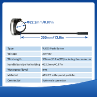 อุปกรณ์เสริมจอแสดงผลปุ่มปฏิบัติการ VLCD5จอแสดงผล VLCD5เหมาะสำหรับชุด TSDZ2กลางมอเตอร์ Tongsheng