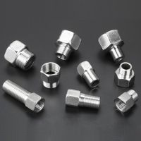 201 Stainless Steel 1/2 3/4 1 Threaded Connector Garden Irrigation Reducing Straight Connector Water Tap Pump Fittings 2Pcs