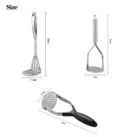 Hot Selling Stainless Steel Potato Puree Press Potato Masher Sweet-Potato Pumpkin Masher Manual Rice Puree Juice Maker Machine Kitchen Tools