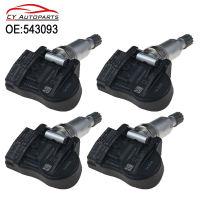 4ชิ้น543093สำหรับซีตรอง C4 C5 C6 C8สำหรับเปอโยต์508 607 TPMS ยางความดันการตรวจสอบระบบเตือนภัย433เมกะเฮิร์ตซ์9656822980 9634866180