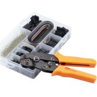 0.1-1.0mm2 Dupont Crimper Tool Press Pliers Crimp Connector 1550pcs Dupont CableJumper Wire Pin Header Housing Hand Tool