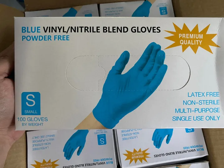 OREX/BLUE Vinyl Nitrile Blend Examination Gloves Lazada PH
