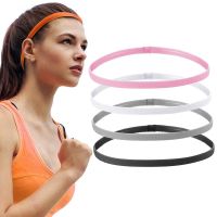 4 Pcs Thick Non-Slip Elastic Sport Headbands Women Men Yoga Hair Bands  Girls Anti-slip Elastic Workout Sweatband Sport Hairband Protective Gear