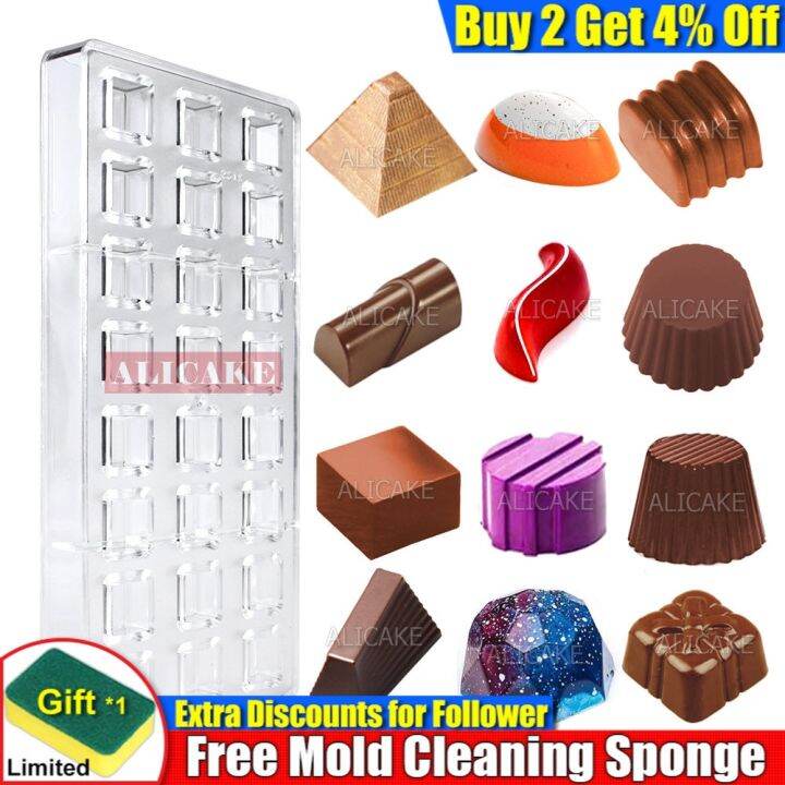 Polycarbonate Chocolate Molds Professional Nuggets Cake Bonbons