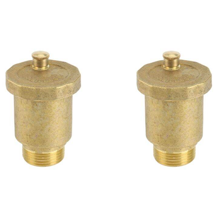 2X Brass Automatic Air Vent Valve 3/4 Inch Male Thread for Solar Water