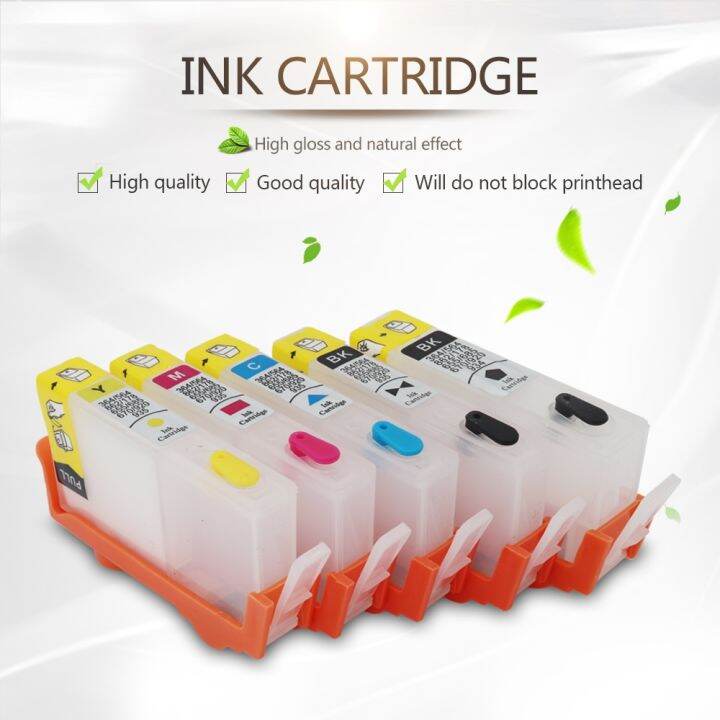 5pcs-refillable-cartridge-for-hp564-ink-cartridge-with-chip-for-hp-564-photosmartplus-b209a-b210a-3522-5510-5511-b109a-printer