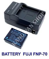 (Saving Set 1+1) FNP70 / NP70 / FNP-70 / NP-70 แบตเตอรี่และแท่นชาร์จสำหรับกล้องฟูจิ Battery and Charger For Fujifilm FinePix F20, F40, F40 fd, F40fd, F45, F45 fd, F45fd, F47, F47 fd, F47fd BY JAVA STORE