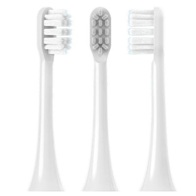 เปลี่ยนหัวแปรงสีฟัน8ชิ้นสำหรับ SOOCAS X3pro/X3U/X5/V1/V2/X1แปรงสีฟันไฟฟ้าการทำความสะอาดแบบล้ำลึกแทนที่ด้วย EX3สีขาว