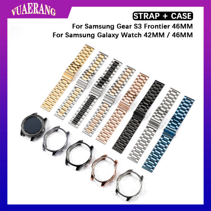 สายเหล็กสแตนเลส-vuaerang-เคสสำหรับ-samsung-galaxy-watch-สายนาฬิกาโลหะ42มม-46มม-พร้อมเคส-tpu-สำหรับ-samsung-เกียร์-s3ชายแดน46มม-อุปกรณ์สายรัดนาฬิกาสำหรับ-galaxy-watch-42มม-46มม