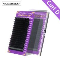 NAGARAKU Curl D ที่มีคุณภาพสูงต่อขนตา Faux มิงค์ขนตาส่วนบุคคลขนตาธรรมชาติขนตาปลอมปลอม