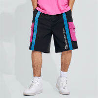 Medussa KOYYE Men Letter Graphic With Pocket Utility Shorts