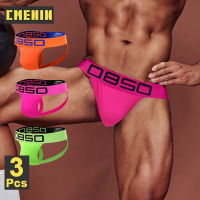 CMENIN BS 3Pcs ยอดนิยมโพลีเอสเตอร์ชาย Thongs และ G String กางเกงในชายเอวต่ำ Tanga ชุดชั้นในเซ็กซี่ Man Jockstrap Underpants BS832