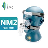 ตัวปิดจมูก NM2 BMC ที่มีหมวกซิลิคอนที่รองแบบเป็นเจลสำหรับ CPAP Auto CPAP Sleep Apnea OSAHS OSAS คนนอนกรน