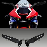 (มีโลโก้ CBR600RR) สำหรับฮอนด้า Cbr600rr F5ดัดแปลงรถจักรยานยนต์2ชิ้นกระจกมองหลังปีกลมปรับได้