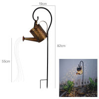 Watering Can Solar Lamps Garden Path LED String Lights Yard Hollow-out Iron Shower For Yard Lawn Art Outdoor Home Decorations