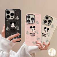 มิกกี้น่ารักมิกกี้น่ารักขยุกขยิกเคสโทรศัพท์กันกระแทกใช้ได้กับ IPhone 15 8 7 Plus XR 14 12 11 15 13 Pro Max 7 Plus X XS MAX เคสแฟชั่นดิสนีย์การ์ตูน Mickey Mouse เคสนิ่ม