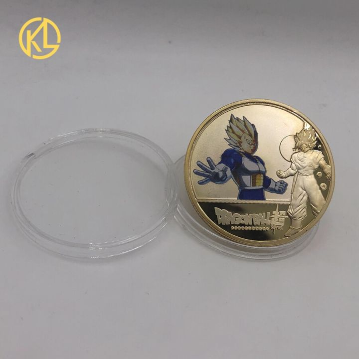 kl-dragon-friez-ball-z-เหรียญชุบทองของสะสมเหรียญชาเลนจ์ญี่ปุ่นของขวัญของแท้