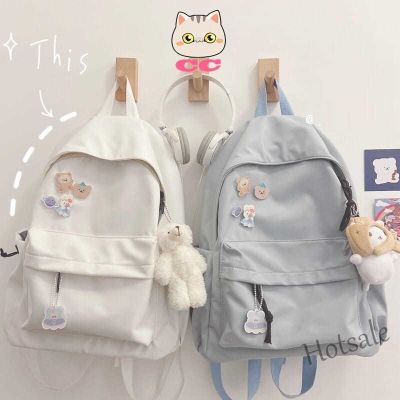 【hot sale】☫ C16 Lucky CC korean style no print series school bag Harajuku ulzzang student backpack ins style Womens backpack women beg sekolah