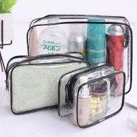 ✸✻ Make Up Organizer Storage Bath Toiletry Wash Bag Travel Transparent Cosmetic Bag PVC Women Zipper Clear Makeup Bags Beauty Case