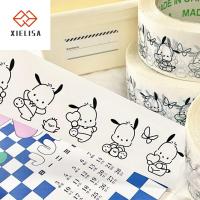 XIELISA การ์ตูนลายการ์ตูน น่ารักน่ารักๆ Pochacco งานฝีมือของขวัญ DIY แมว KT สนูปปี้ เทปปิดผนึกซอง เทปบรรจุกล่องด่วน เทปตกแต่งตกแต่ง เทปปิดผนึกตัวอักษร