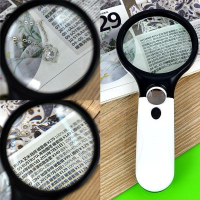 3 Handheld Jewelry Magnifier Reading 40X 5X Magnifying Glass Loupe