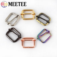 Meetee 10ชิ้น13-50มิลลิเมตรหัวเข็มขัดโลหะสำหรับสายรัดกระเป๋าสายรัดขาหัวเข็มขัดเข็มขัด Tri-Glides เลื่อนตะขอ A Djuster ลูกกลิ้งจับมือ