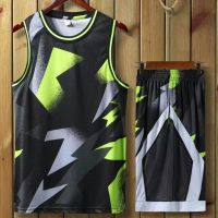 Youth Men Basketball Jersey Sets Uniforms Kits Sports Clothing Team Basketball Jersseys Breathable Customized