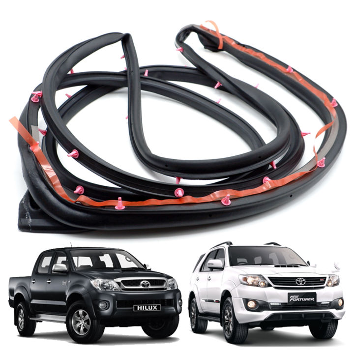 ยางขอบประตู-หน้า-ซ้าย-สี-black-hilux-vigo-fortuner-toyota-4-ประตู-ปี2005-2013-ขนาด-3x2x188-มีบริการเก็บเงินปลายทาง